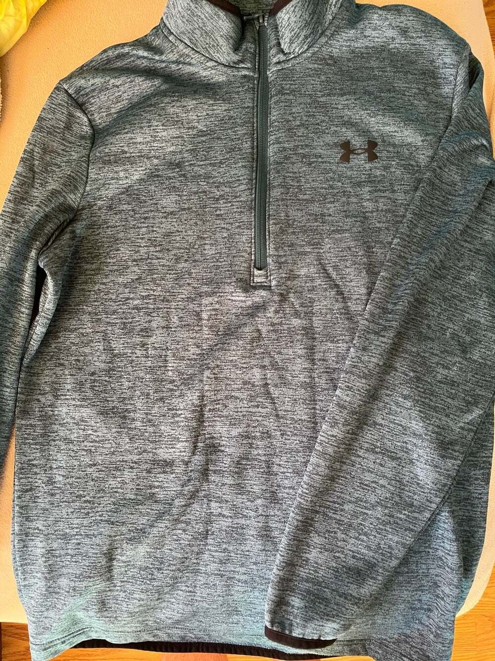 Under Armour Armour Fleece 1/4 Zip Pullover Size S Blue Twist